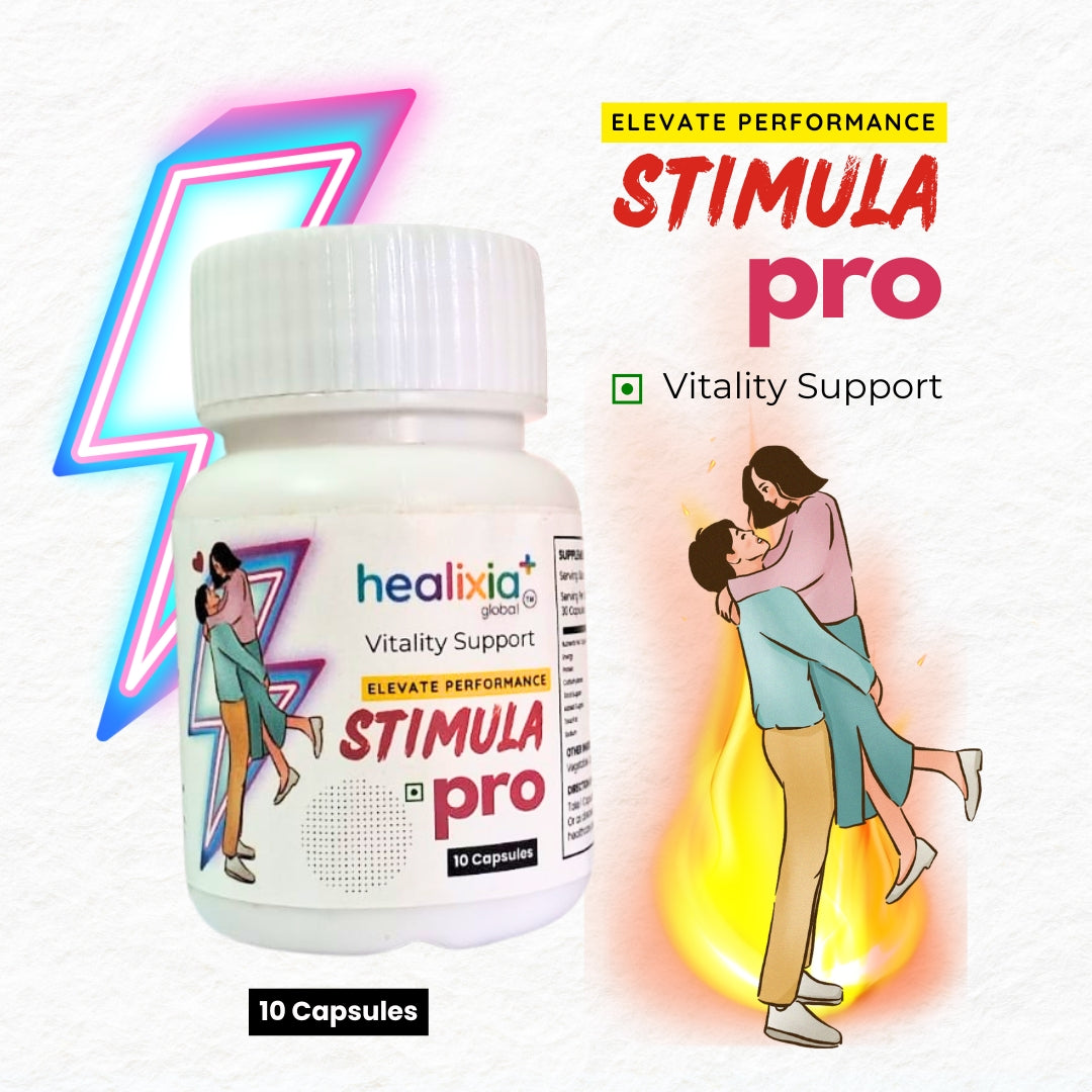 Healixia Global Stimula Pro – Herbal Vitality Support Capsules - Pack of 2