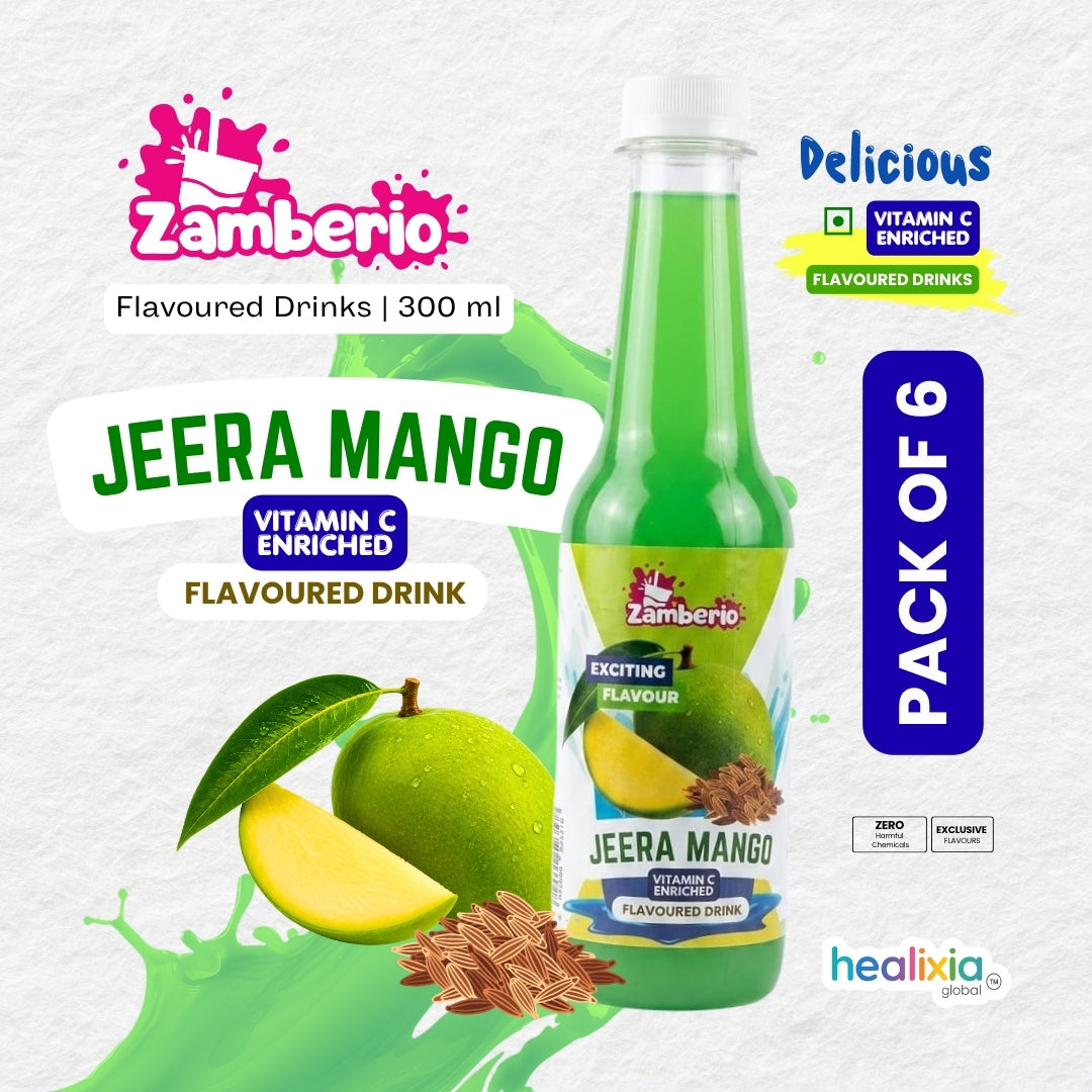 Zamberio Jeera Mango Flavoured Drink – Pack of 6